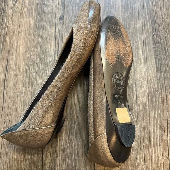 Ports 1961 Tweed And Leather Slip On Ballerina Flats Size 6 - Picture 10 of 10